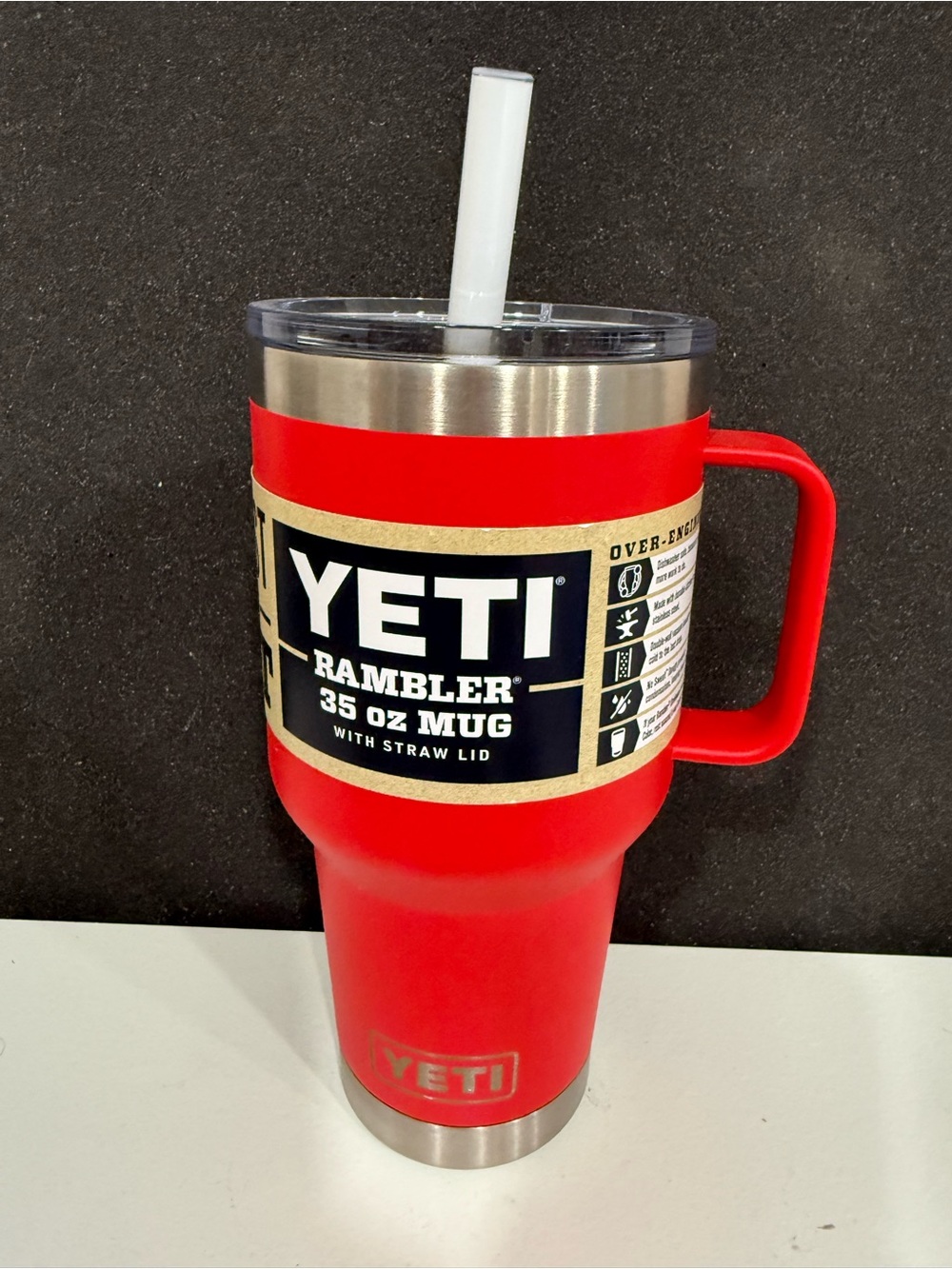 Yeti Rambler 35 oz Mug with Straw Lid